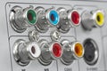 Many colorful cinch-sockets Royalty Free Stock Photo